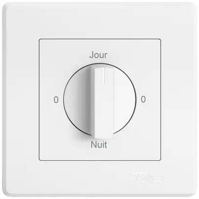 UP-Montageset EDIZIO.liv SNAPFIX® f.Drehschalter m.Griff 0-Jour-0-Nuit ws 