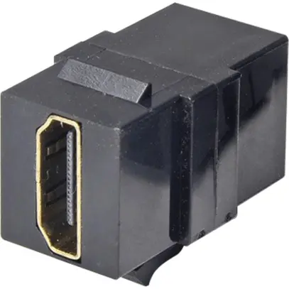 Module HDMI Cecoflex, Keystone, 4K/60Hz f/f, noir 
