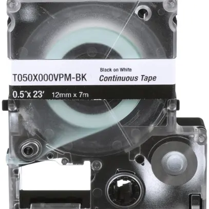 Cassette d'étiquettes Panduit MP, bande continue, 21×7000mm noir sur blanc 