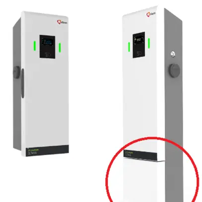 Support sans porte pour chargeur public EFACEC 