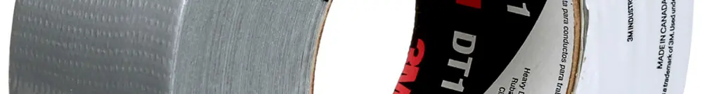 Nastro adesivo in tessuto 3M DT11 48×55m×0.28mm argento 