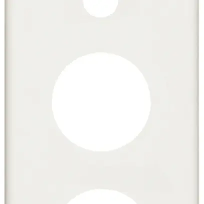 Placca di copertura FH 3×1 suoneria+2×43mm bianco 