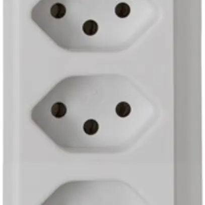 Prise multiple cleverLINE 9×T13 blanc 2m H05VV-F 3×1mm² avec interrupteur 