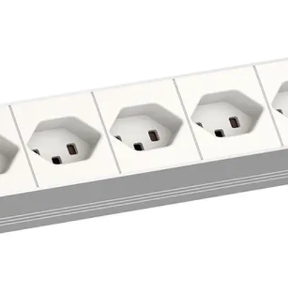 Presa multipla 19" BACHMANN 8×T23 3m 1UA bianco 