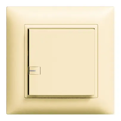Poussoir ENC ZEP variateur univ. 1c/1t avec LED EDIZIOdue vanille 