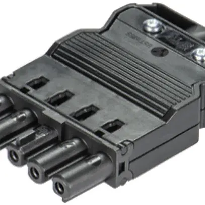 Buchsenteil Wieland 5L schwarz 
