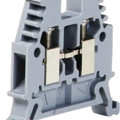 Morsetto di passaggio componibile Woertz 0.5…4mm² 32A 1000V vite 2×1 DIN 35mm gr 