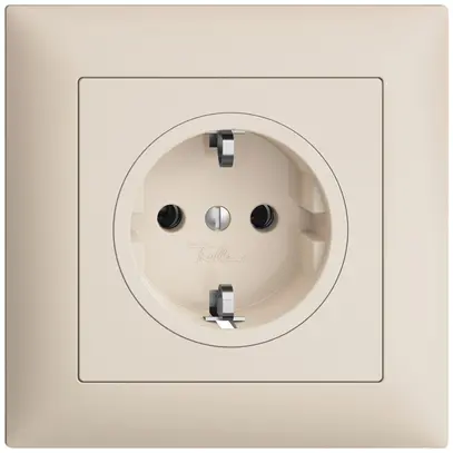 Presa INC Feller EDIZIOdue Schuko 16A 230V 88×88mm crema 