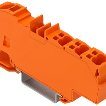 Morsetto di passaggio WAGO Contact TOPJOB S 1×6/6×1.5mm² arancione 