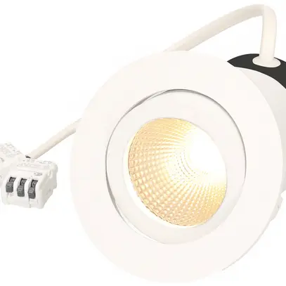 Spot LED INS maxLUCE DISC 230 7W 650lm 3000K IP44 MB REG Ø80mm bianco 36° 