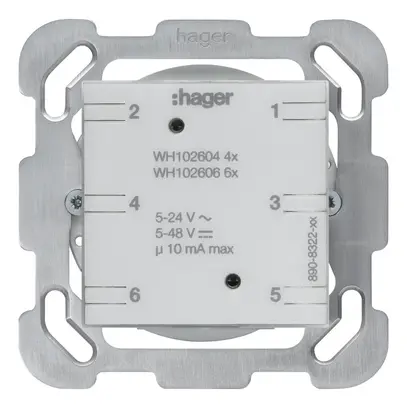 Intérieur pour poussoir universel 4…6× Hager sans LED montage F 