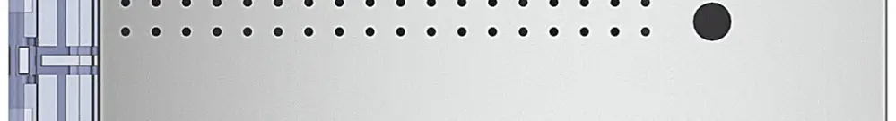 Frontblende für Tür-Lautsprecher-Modul Sfera aluminium 