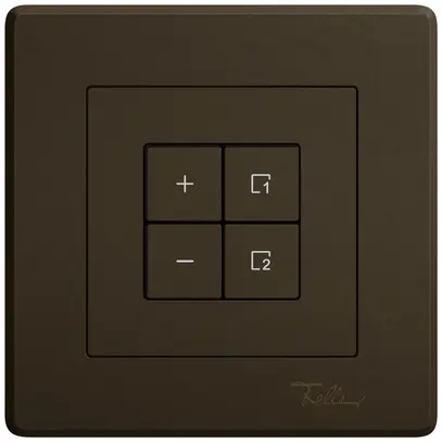 Station secondaire variateur ENC EDIZIO.liv Wiser SNAPFIX® 1 scène 4 touches br 