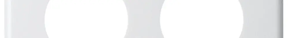 Placca di copertura basico 3×2 6×43mm bianco 