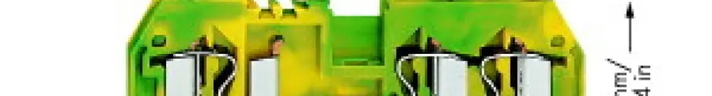 Morsetto di protezione WAGO 4mm² verde/giallo 