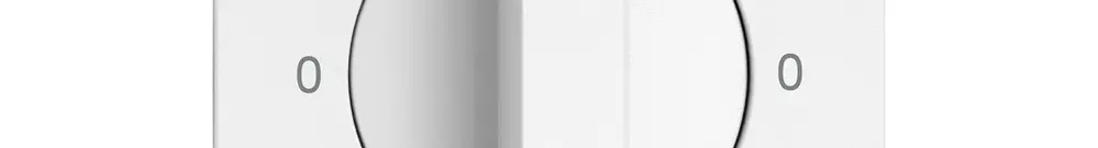 Montageset EDIZIO.liv SNAPFIX® f.Drehschalter m.Griff 0-Lavat.-0-Asciug.ws 