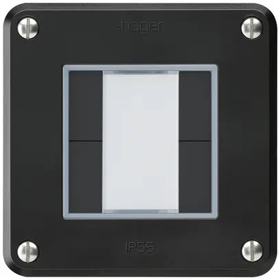 Poussoir ENC robusto A KNX 4× s/e-link noir 
