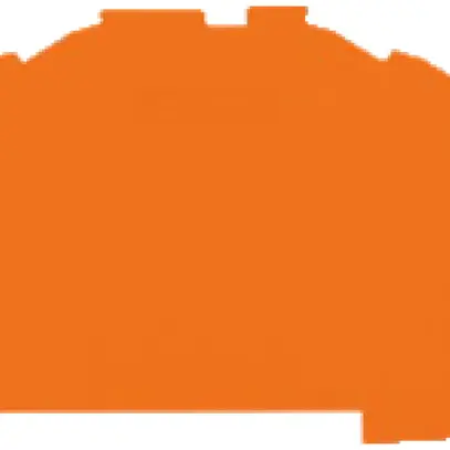 Plaque de fermeture/interméd. WAGO 0.8mm fort, orange 