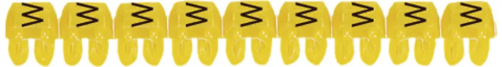 Anello-riferimento Legrand CAB 3, per 0.5…1.5mm² stampa: 'W', giallo 