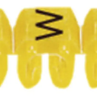 Anello-riferimento Legrand CAB 3, per 0.5…1.5mm² stampa: 'W', giallo 