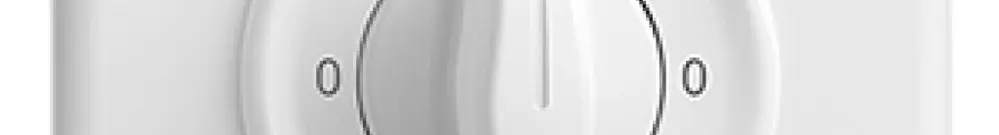 Interruttore rotativo INC STANDARDdue 2/1L 0-Hand-0-Automat bianco 