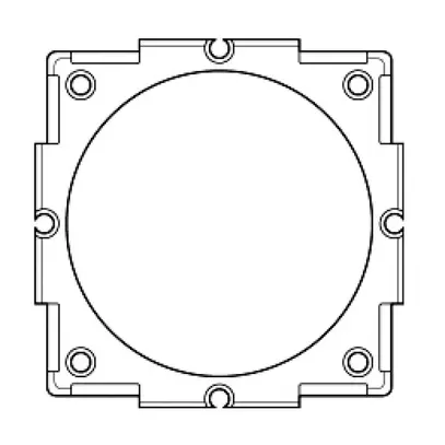 Placca cieca Hager 46mm bianco 