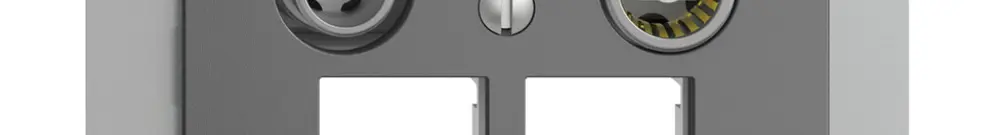 Presa multimedia ENC EDIZIOdue FM EASYNET 4dB, p.2×RJ45 S-One, grigio scuro 