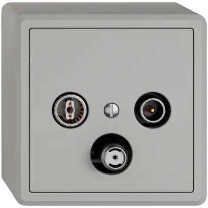 Prise antenne AP TV-R-SAT EDIZIO.liv SNAPFIX® DB53 prise de dérivation grc 