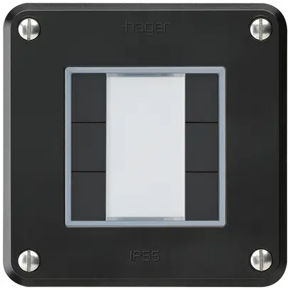 Poussoir ENC robusto C KNX 6× s/e-link noir 