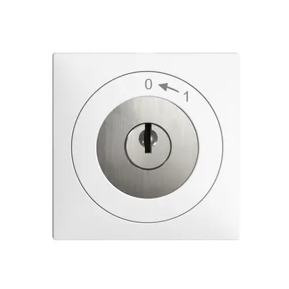 Contatto rotativo INC 0<-1/2P EDIZIOdue bianco con serratura di sic. 