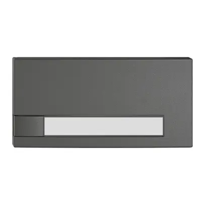 Poussoir 1/2 EDIZIO.liv KNX et UNI a.SNAPFIX® s.LED a.étiquette comm.1T grf 