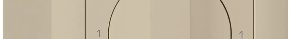 Interruttore rotativo AP kallysto 5/1L beige con manopola 