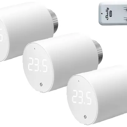 Kit servomoteur RF Shelly BLU TRV SET 3 BLE M30×1.5 1×adaptateur 