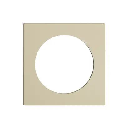 Frontplatte EDIZIOdue vanille, mit Bohrung 43mm 