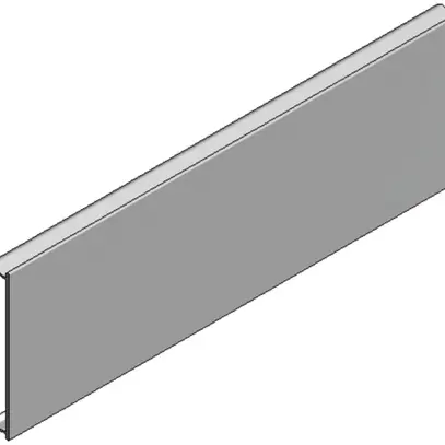 Coperchio Woertz per BRK 4675 140×85mm Al lunghezza=2m alluminio 