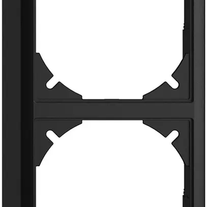Capot EDIZIOdue 54mm I-I noir pour combinaison vertical/horizontal 