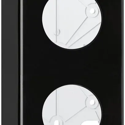 Kit de montage AP basico I-I noir 2×Ø43mm 