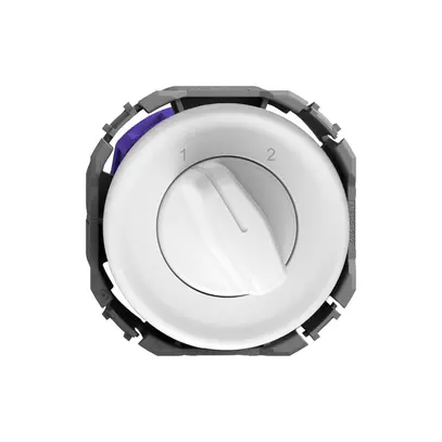 Interrupteur rotatif STANDARDdue a.cont.sép.1P 1-2 p=40mm bc 