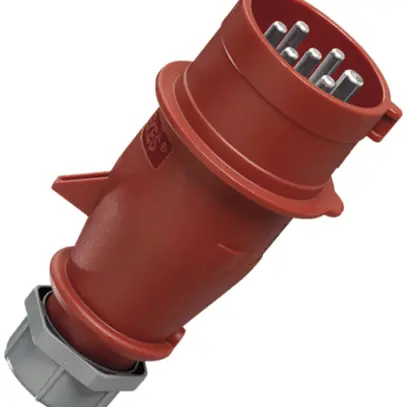 Stecker CEE Mennekes 32A 6LPE rot 