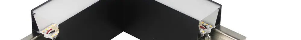 Partie lumineuse en T Sylvania Otao Linear 7.5W 950lm 830/840 392×221mm noir 