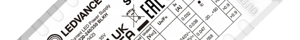 Alimentation LED LEDVANCE BULKHEAD 5.5…10W 20…28V 200…350mA ON/OFF 79×45×25mm 