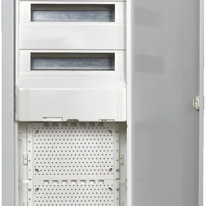 Distributore combinato INC JUMBO T2, 5 file, 2 guide DIN, 2 piastre perforate 