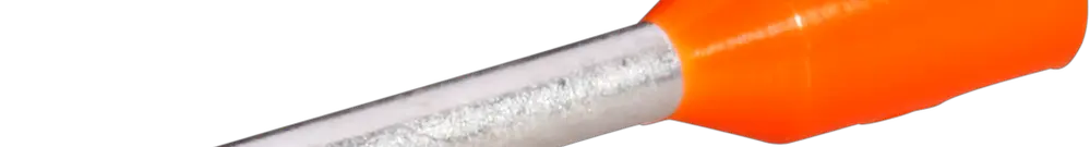 Embout de câble type A isolé 0.5mm²/10mm orange 