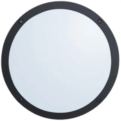 LED-Decken-/Wandleuchte Z-Licht Aluled 12W 900lm 3000K IP65 PC schwarz 