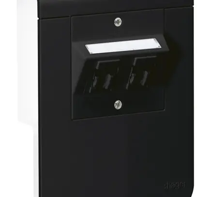 Geräteträger Hager für SL20115 schwarz 2×Kat.5e 