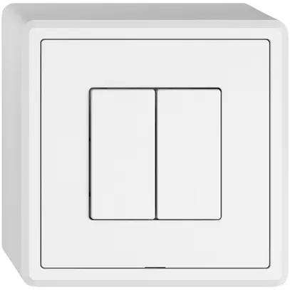 Stazione sec.interruttore AP EDIZIO.liv Wiser SNAPFIX® 2 canali 2 tasti bi 