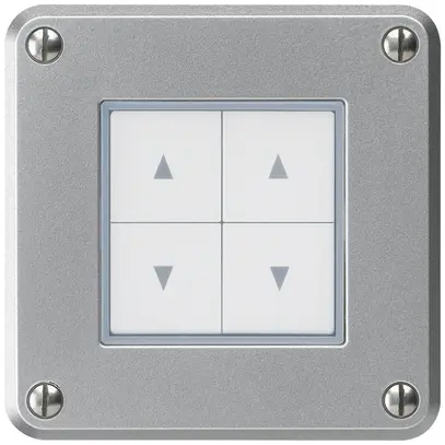 Interruttore per tapparelle INC robusto IP55 alluminio 4 tasti di comando combi 