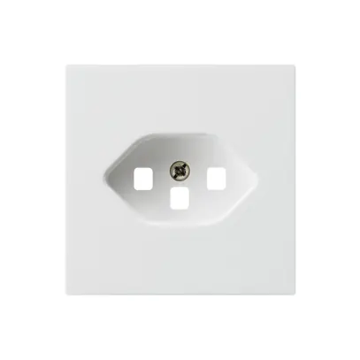 Placca frontale kallysto T23 bianco 60×60mm per presa con morsetti innesto 