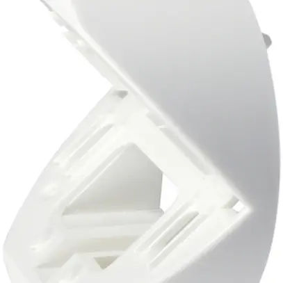 Zoccolo per angolo esterno Luxomat per RC-plus next, bianco 