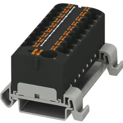 Verteilerblock PX PTFIX 10/18X4-NS35A BK 